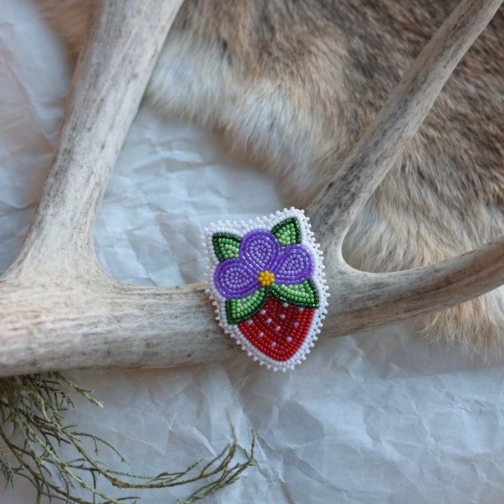 Keegan W. Beaded Blooming Strawberry Pins