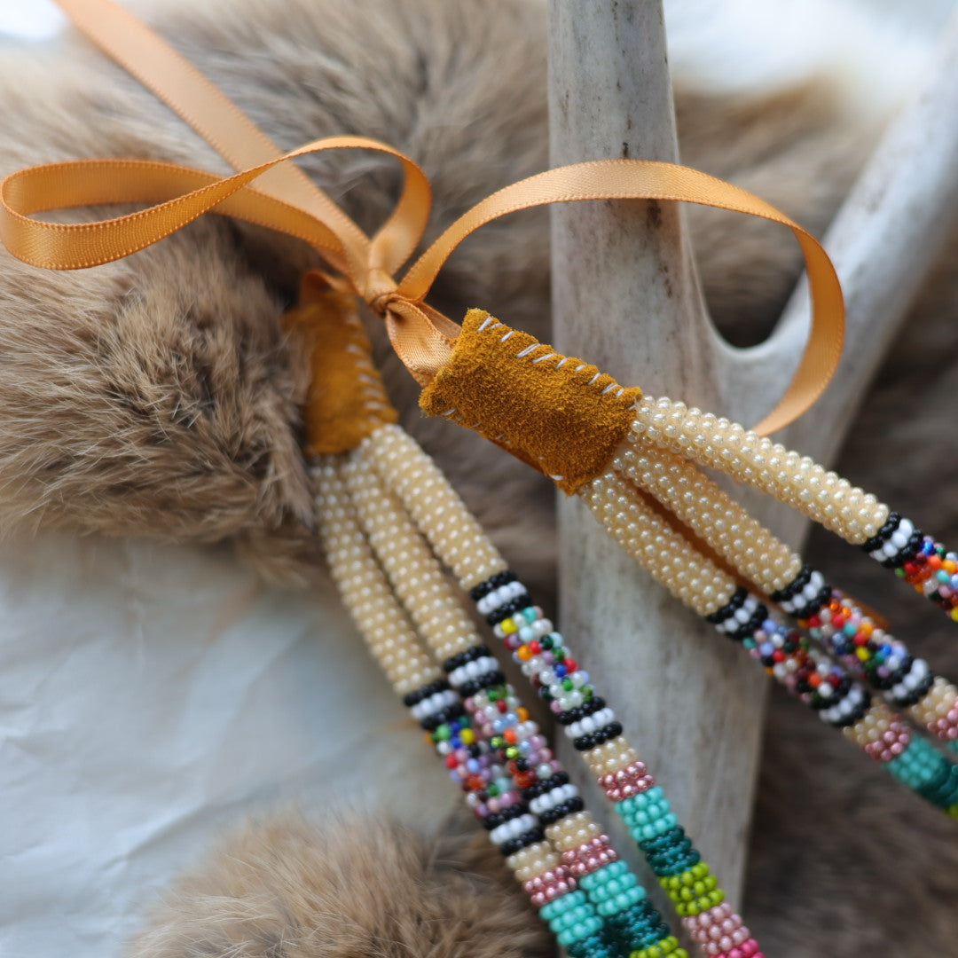 Keegan W. Triple Wrap Necklace & Bright Floral Earrings