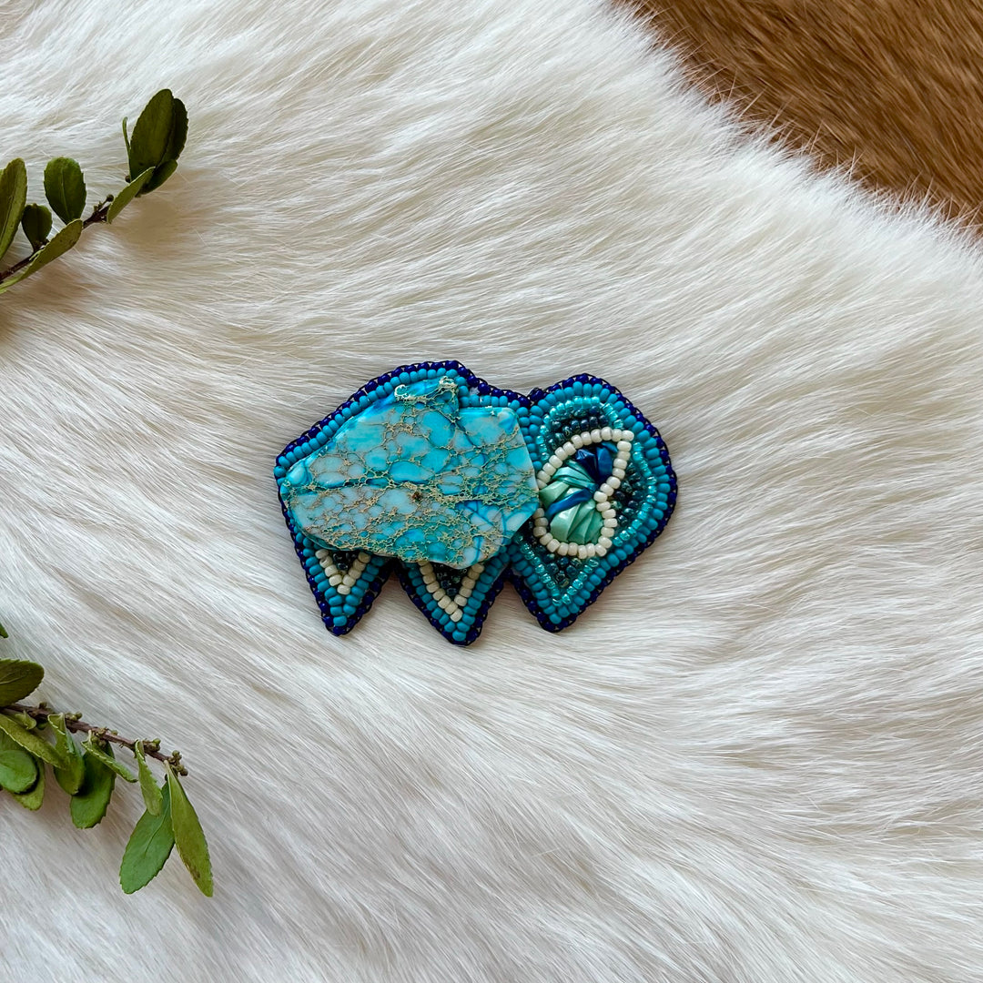 Mercedes G. Stone Bison Pins