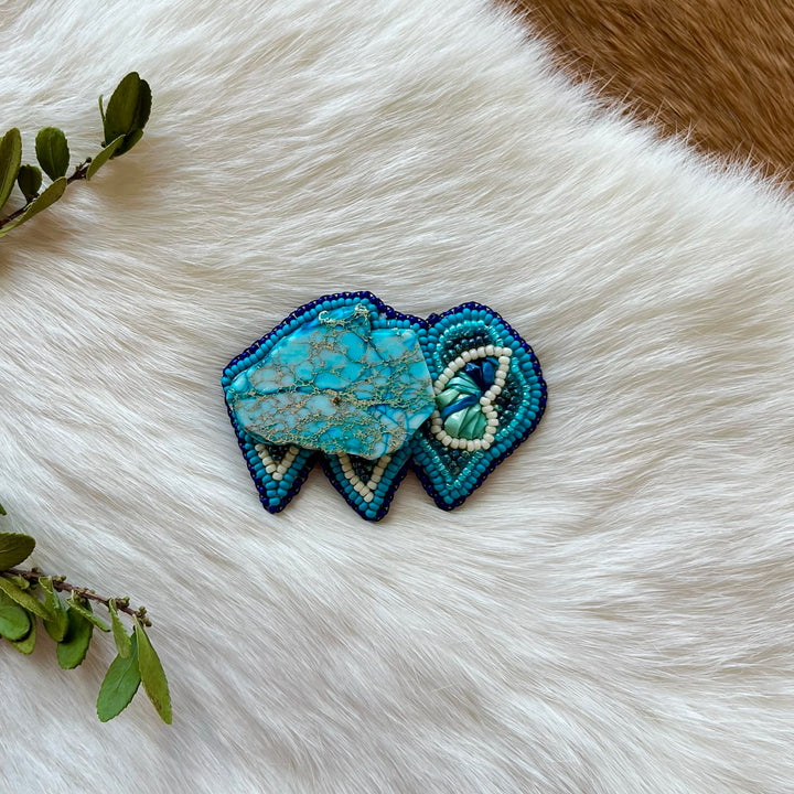 Mercedes G. Stone Bison Pins