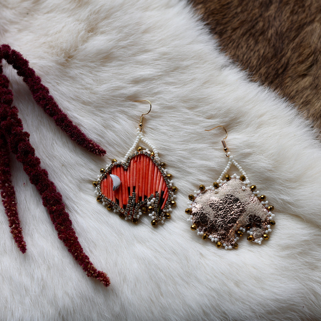 Mercedes G. Quill Bison Drop Earrings