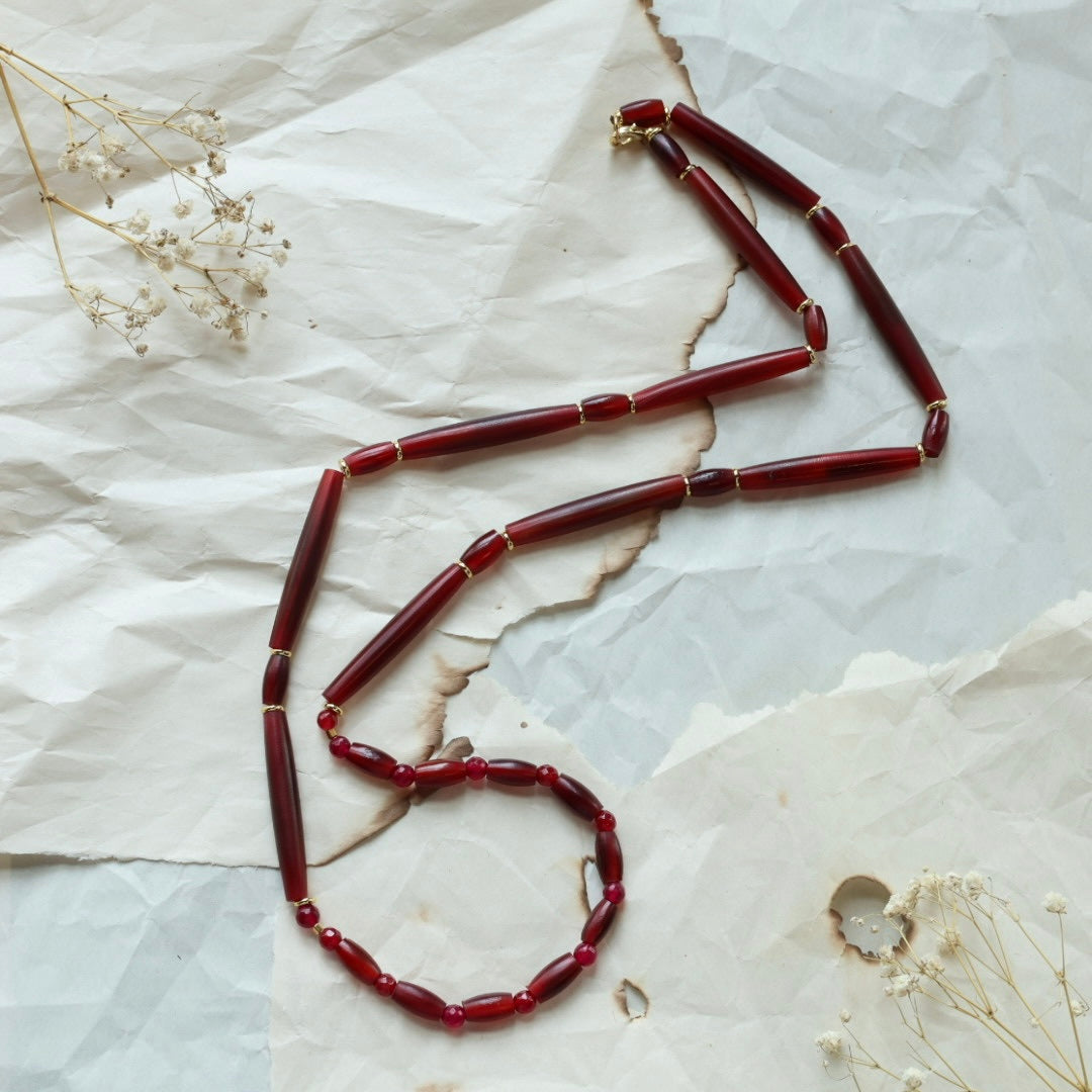 TLee Beads Malaysian Jade Necklace & Earrings