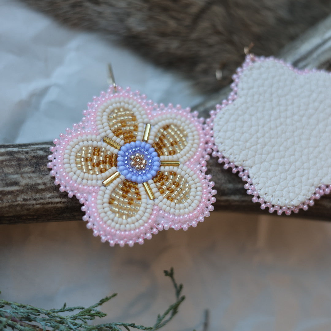 Keegan W. Five Petal Flower Earrings