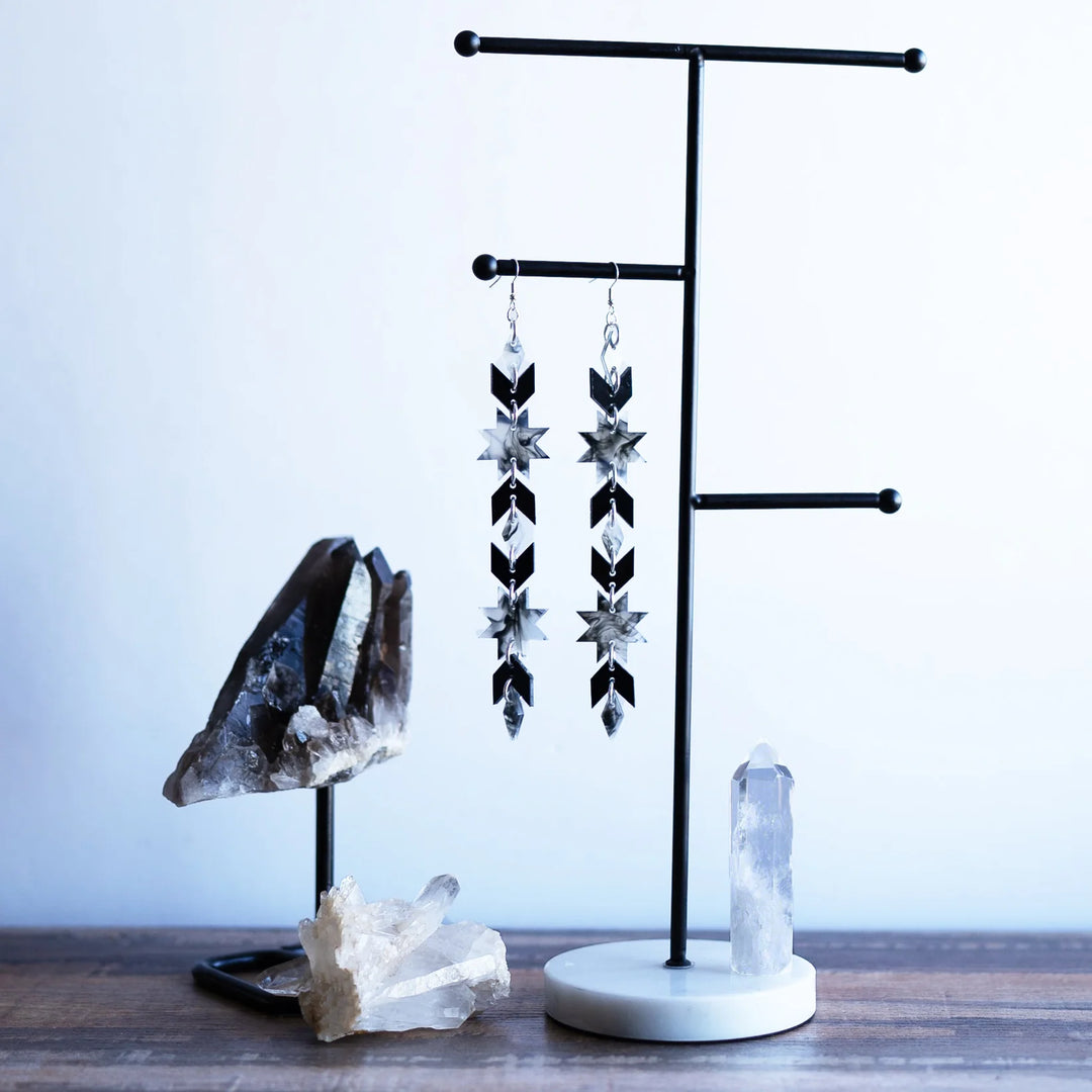 SACRD THNDR Star Blanket Drip Earrings