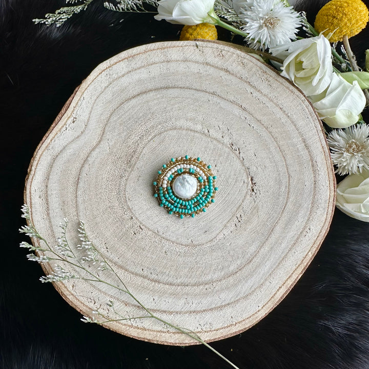 Ironstar Co. Mother of Pearl Beaded Pins