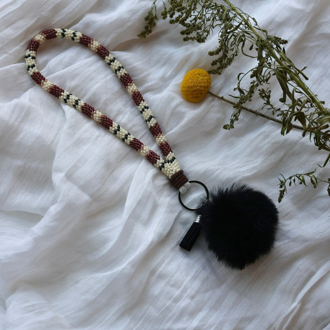 Prairie Beads 22cm Peyote Wrist Lanyard