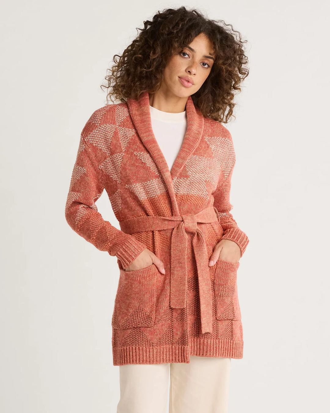 Pendleton Rust Sunset Monterey Belted Cardigan