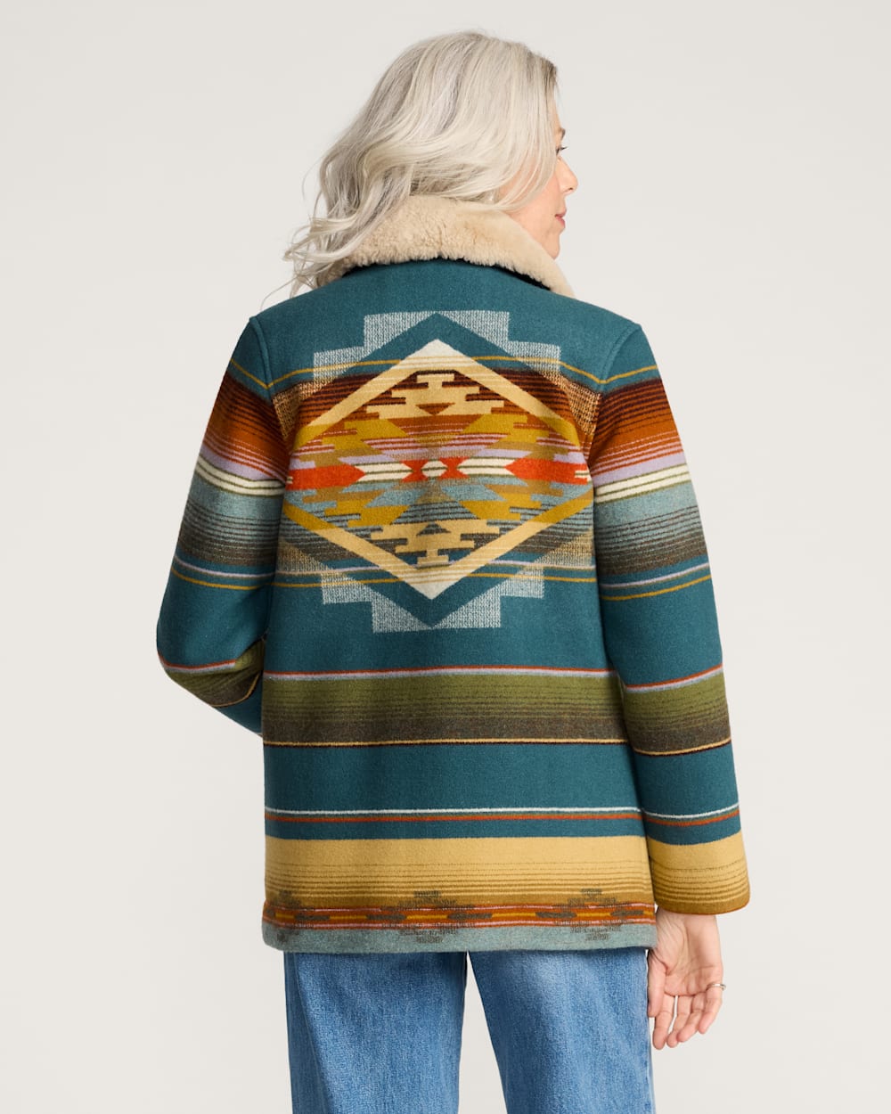 Pendleton Women's Brownsville Coat Tumalo Teal