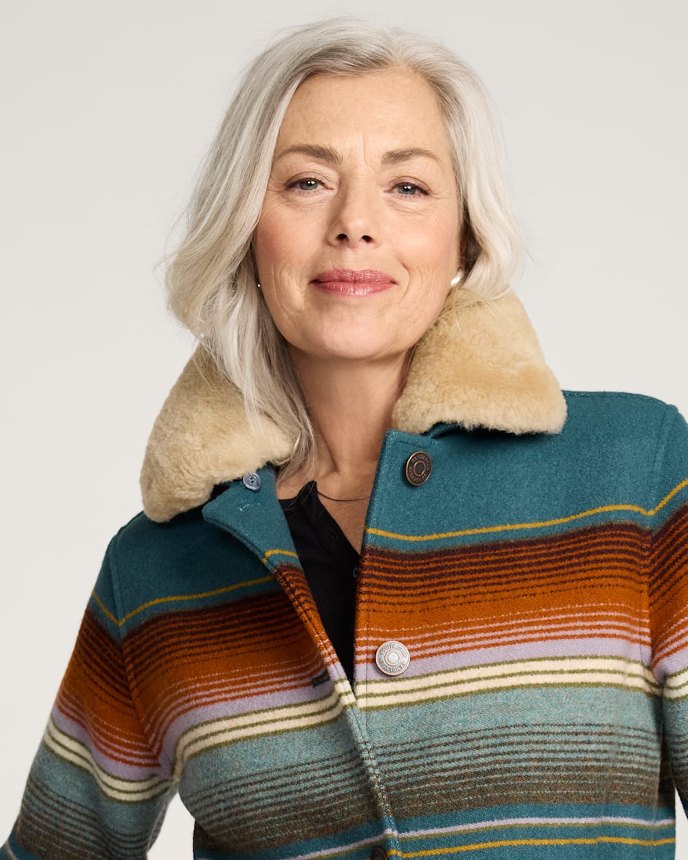 Pendleton Women's Brownsville Coat Tumalo Teal