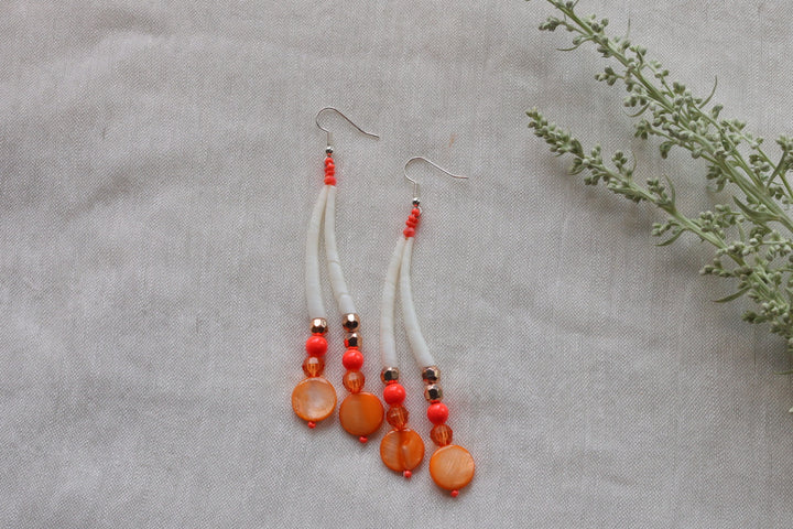 Helen H. Large Dentalium Earrings