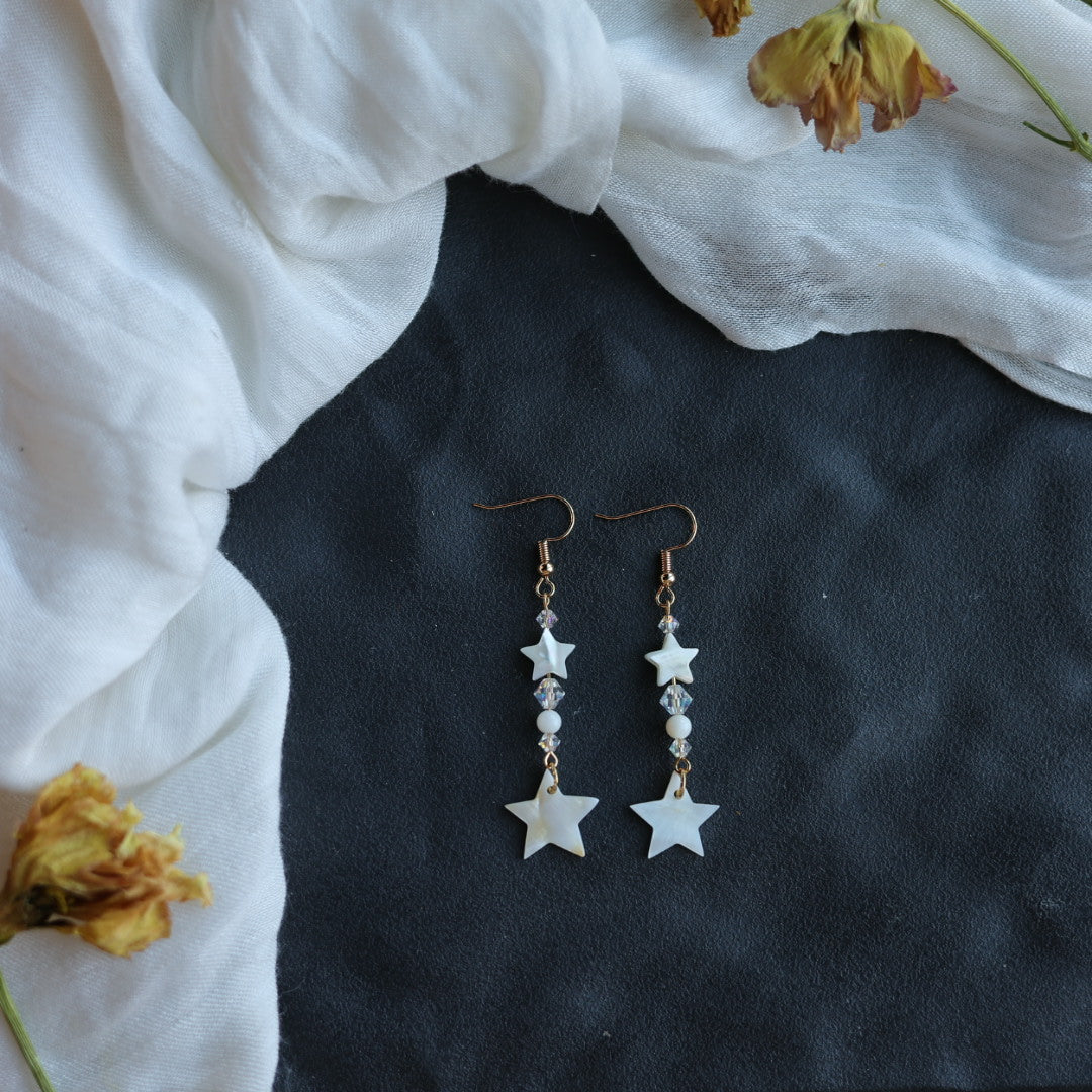 Beth Rose Designs Simple Shell Drop Earrings