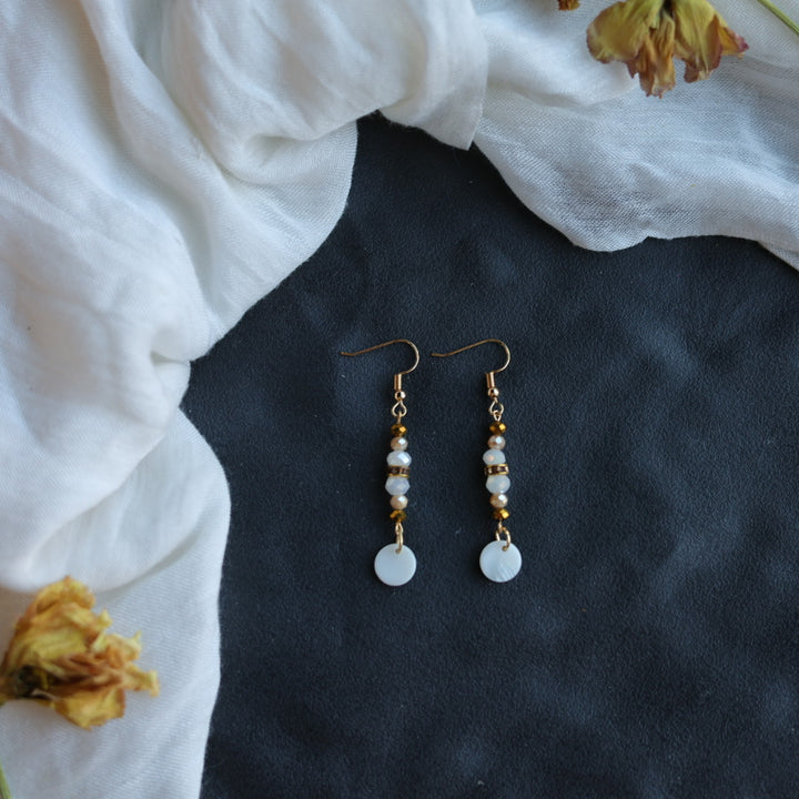 Beth Rose Designs Simple Shell Drop Earrings