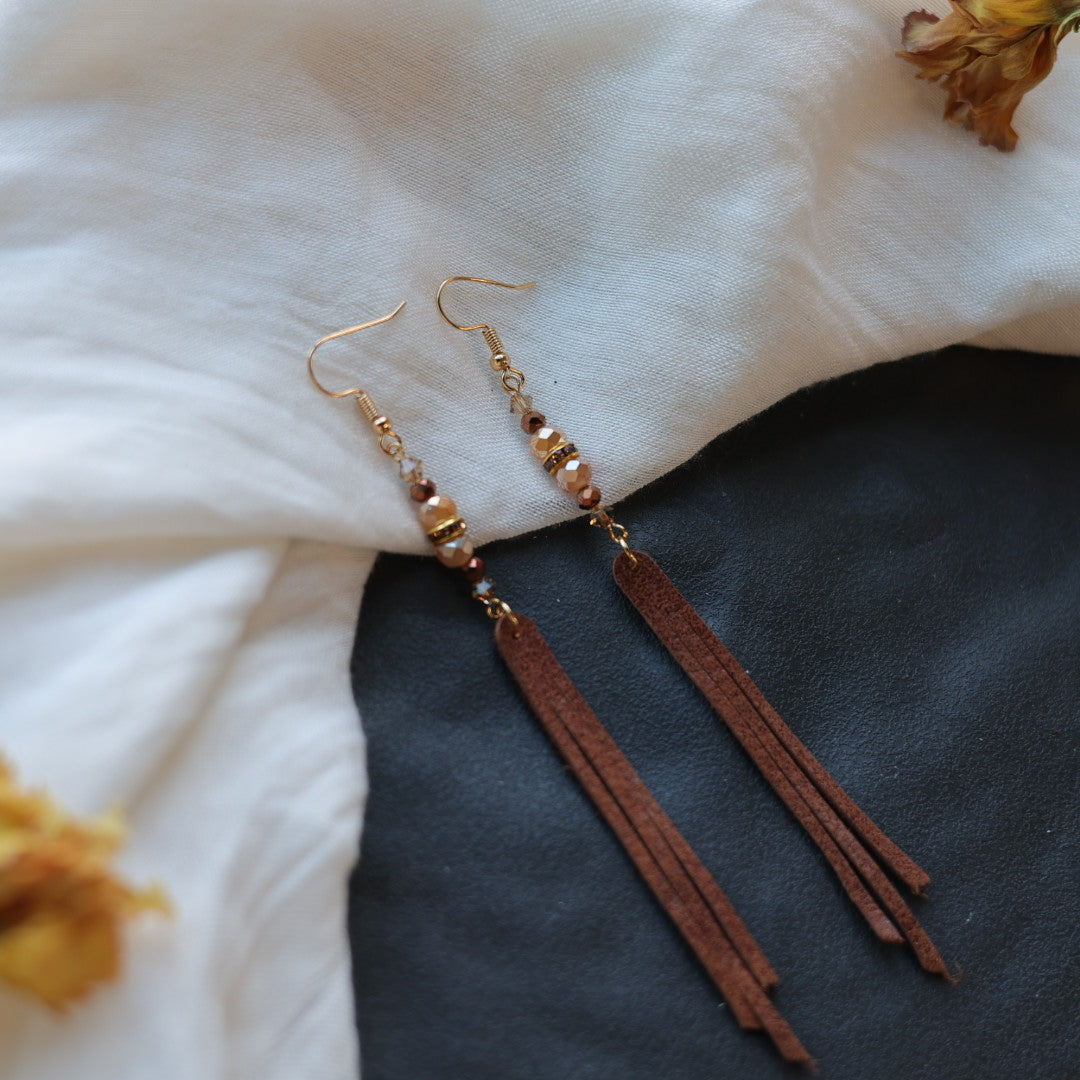 Beth Rose Designs Leather Fringe Earrings - Variety