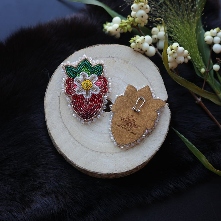 Ironstar Co. Strawberry Beaded Earrings