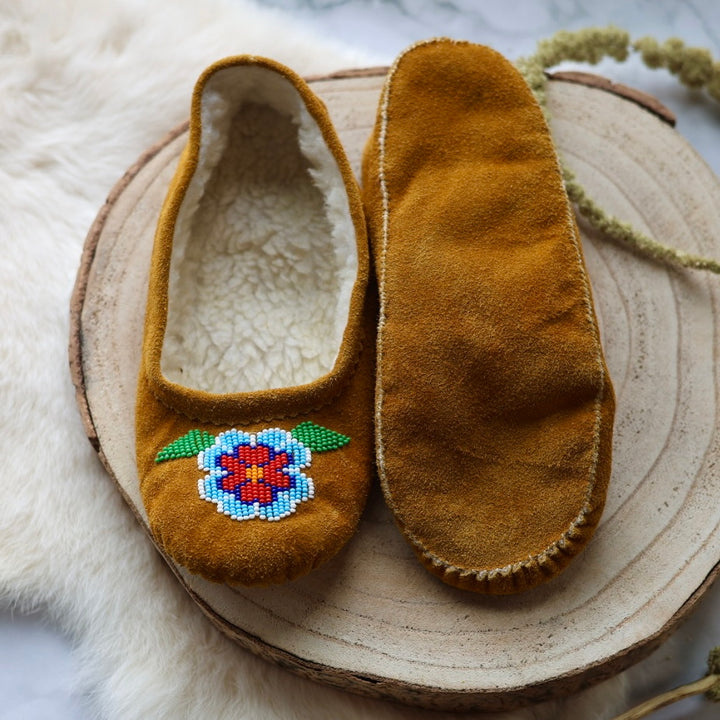 T.Sullivan Size 7 Women Blue Flower Ballerina Slippers