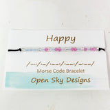 Open Sky Designs Morse Code Bracelet