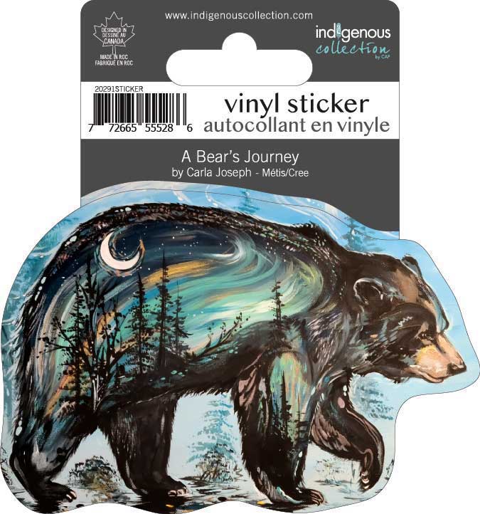CAP A Bear's Journey Vinyl Sticker