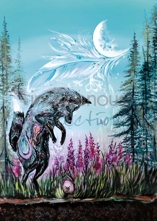 CAP Playful Fox Art Card