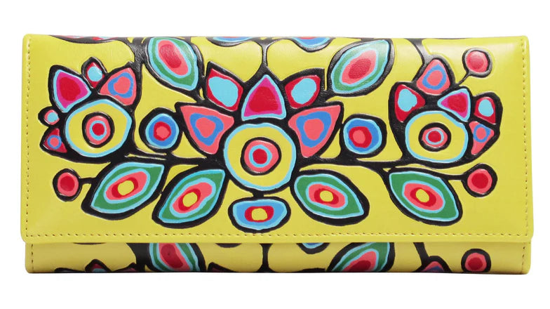 Oscardo Floral on Yellow Women's Wallet
