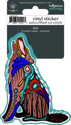 CAP Wolf Vinyl Sticker