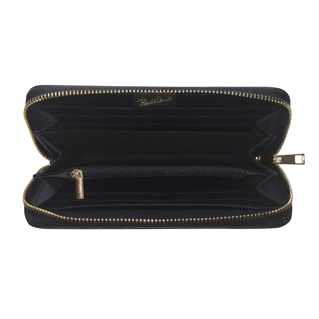 Oscardo Raven Zip-Around Wallet