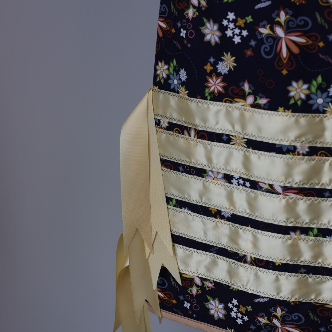 Vi's CREE-ations Pale Floral Ribbon Skirt