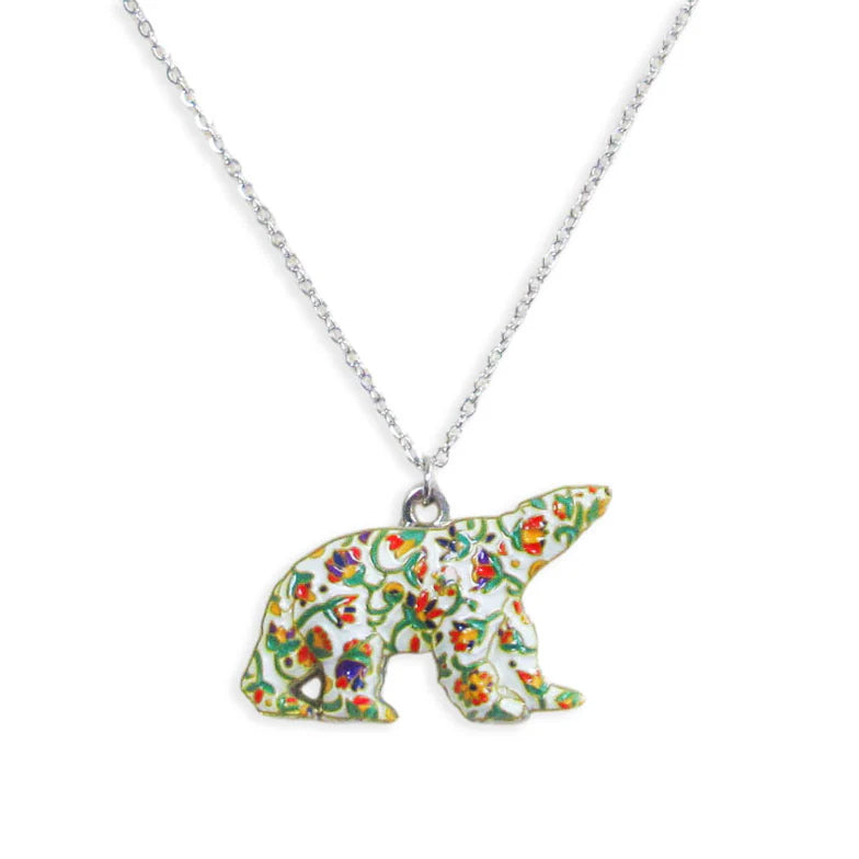 Oscardo Spring Bear Charm Necklace