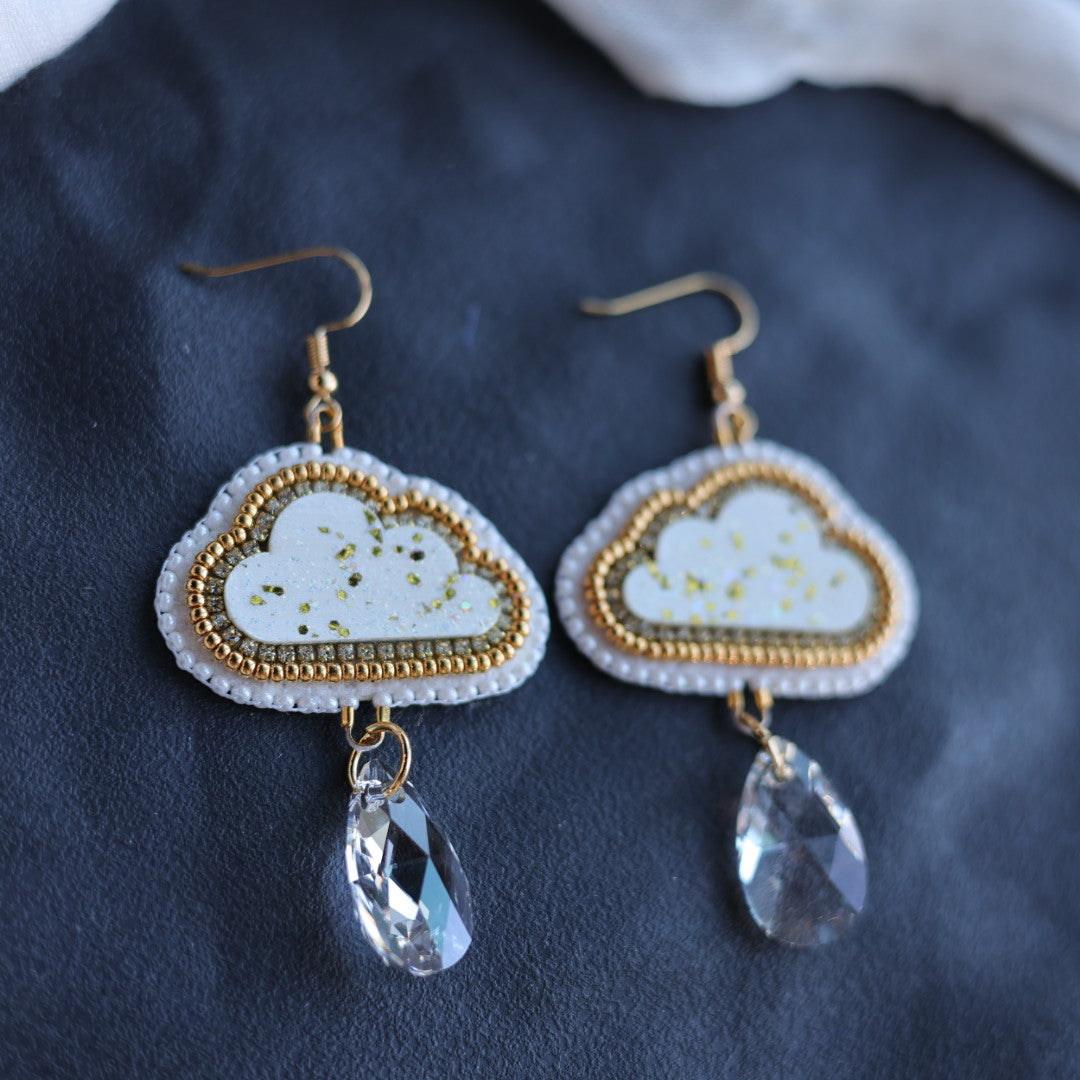 Beth Rose Designs Swarovski Raincloud Earrings