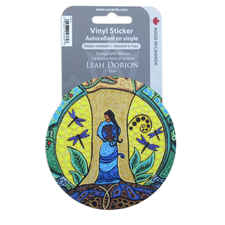 Oscardo Strong Earth Woman Vinyl Sticker