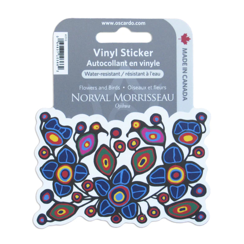 Oscardo Flowers & Birds Vinyl Sticker