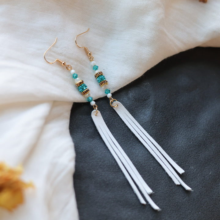 Beth Rose Designs Leather Fringe Earrings - Variety