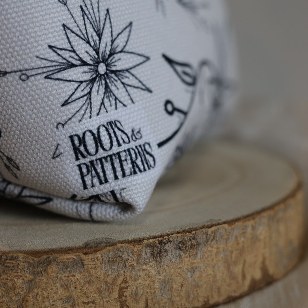 Roots and Patterns Ma Sheila's Garden Make Up Bag