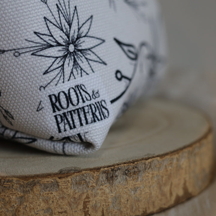 Roots and Patterns Ma Sheila's Garden Make Up Bag