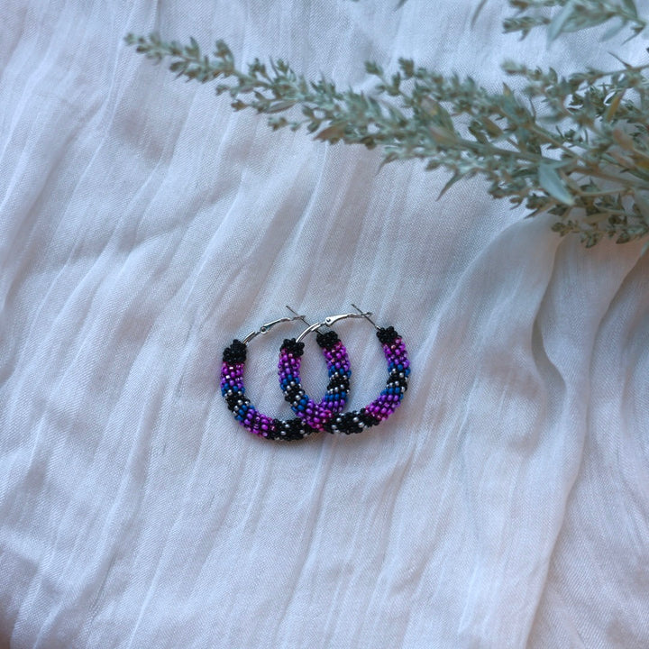 Prairie Beads Medium Peyote Hoops