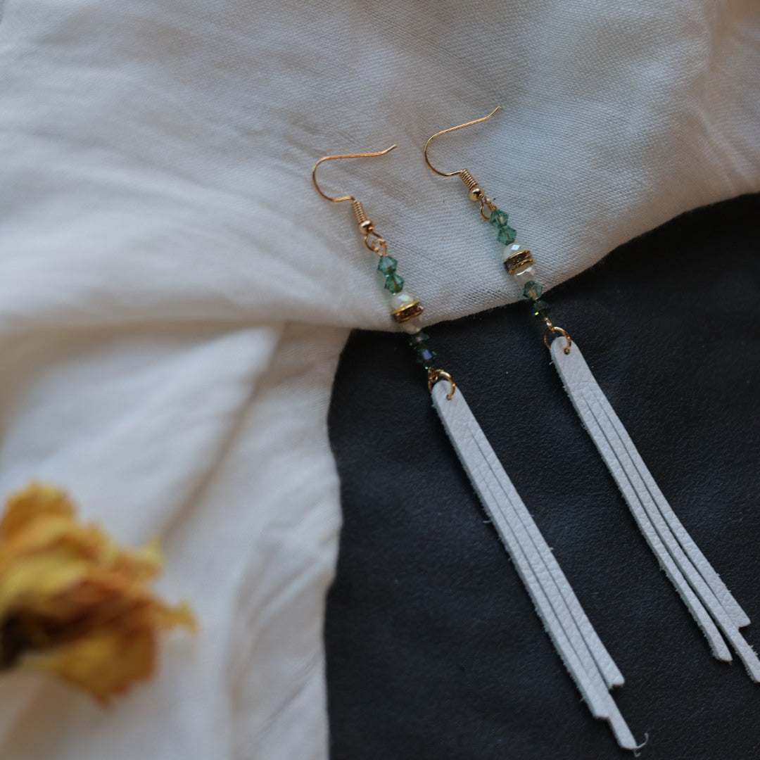 Beth Rose Designs Leather Fringe Earrings - Variety