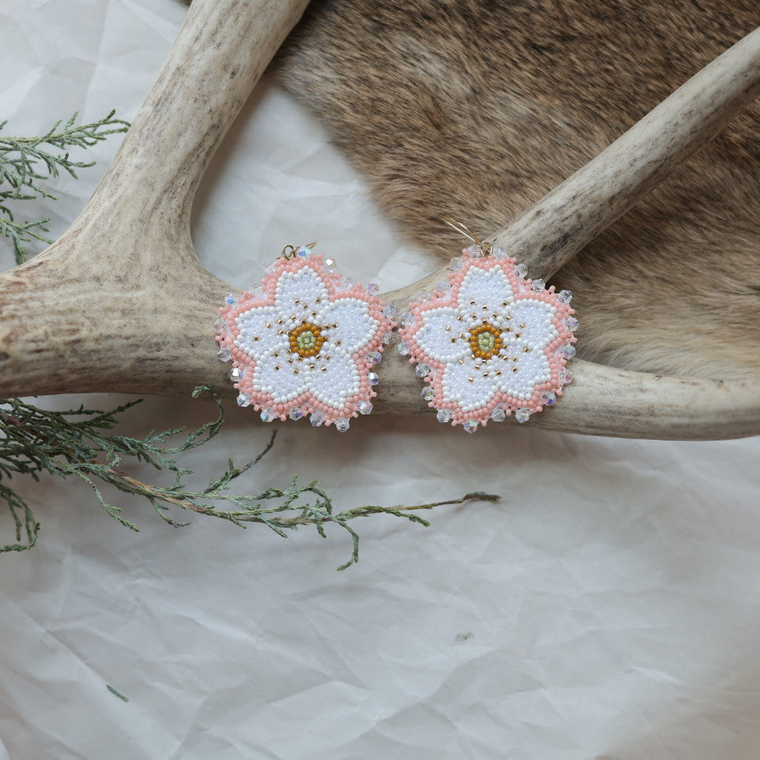 Keegan W. Five Petal Floral Earrings