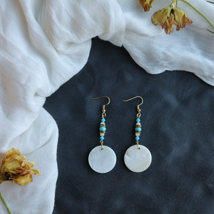 Beth Rose Designs Simple Shell Drop Earrings