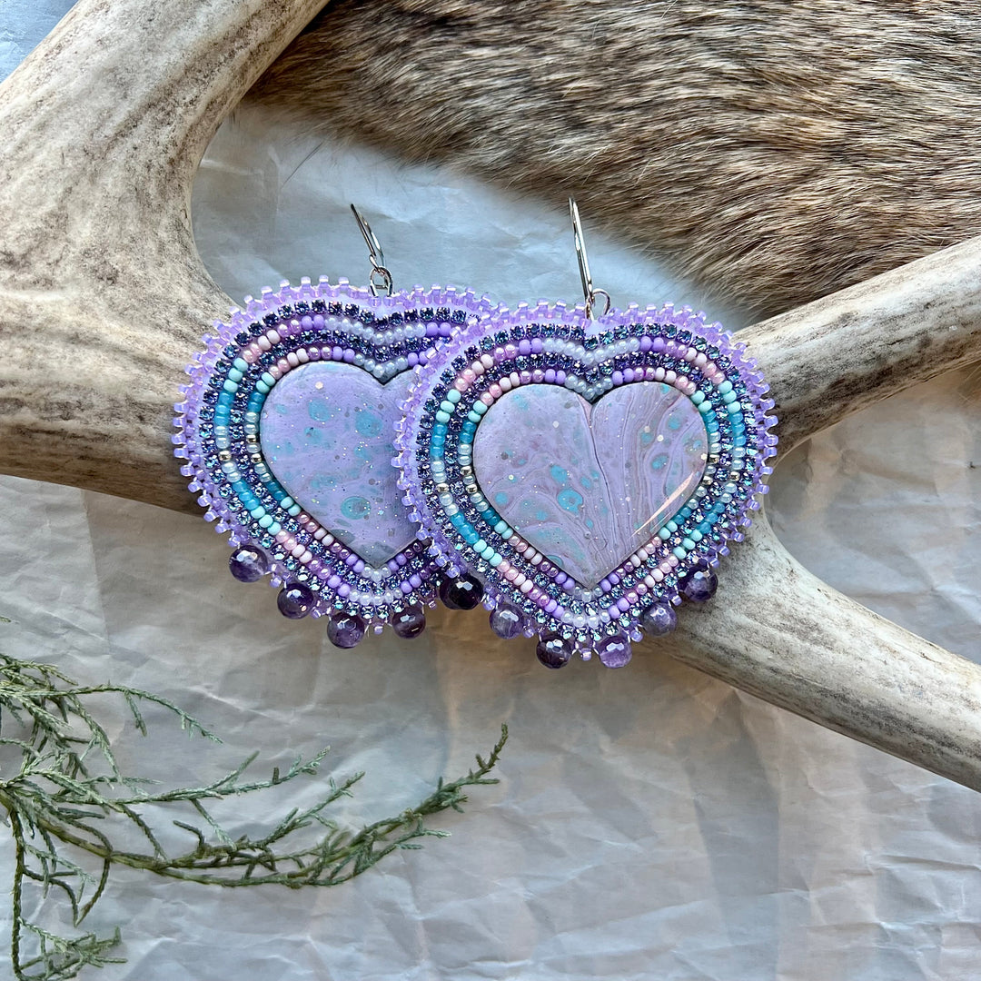 Keegan W. Purple Heart Earrings