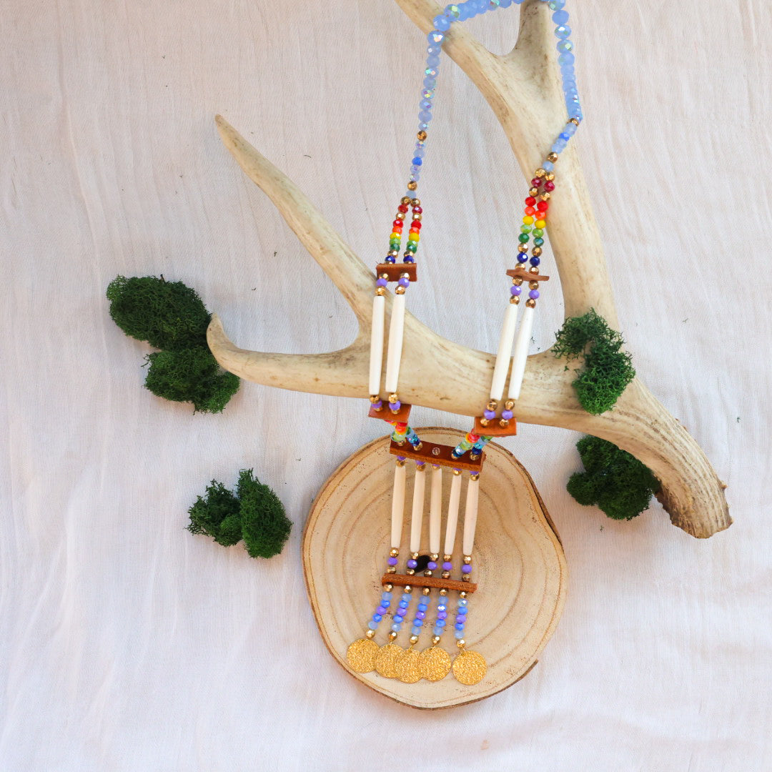 Dee Iyapes Stacked Bone Necklaces