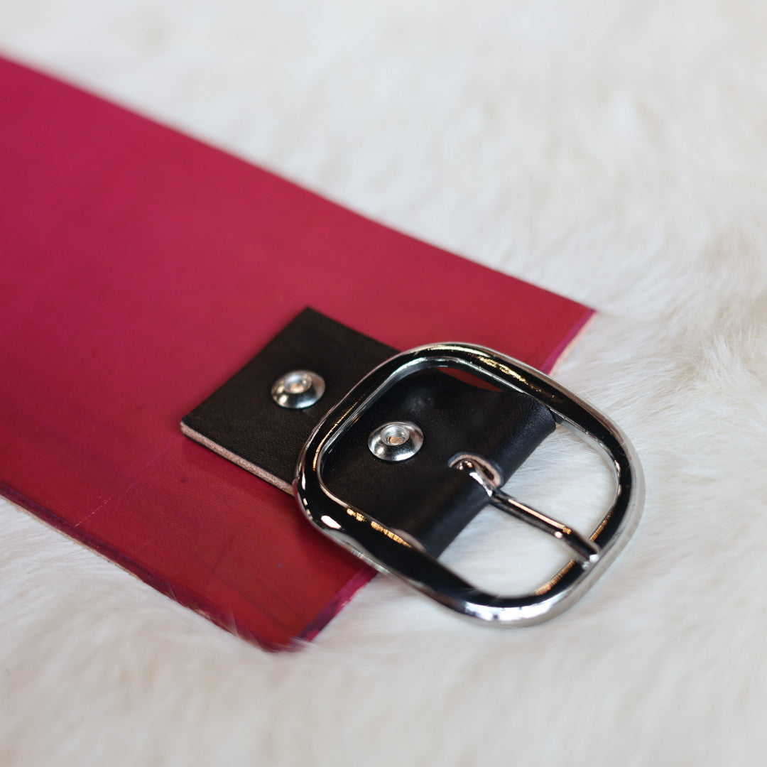Iskotew Pahkekin 34" Heart Pink Leather Belt