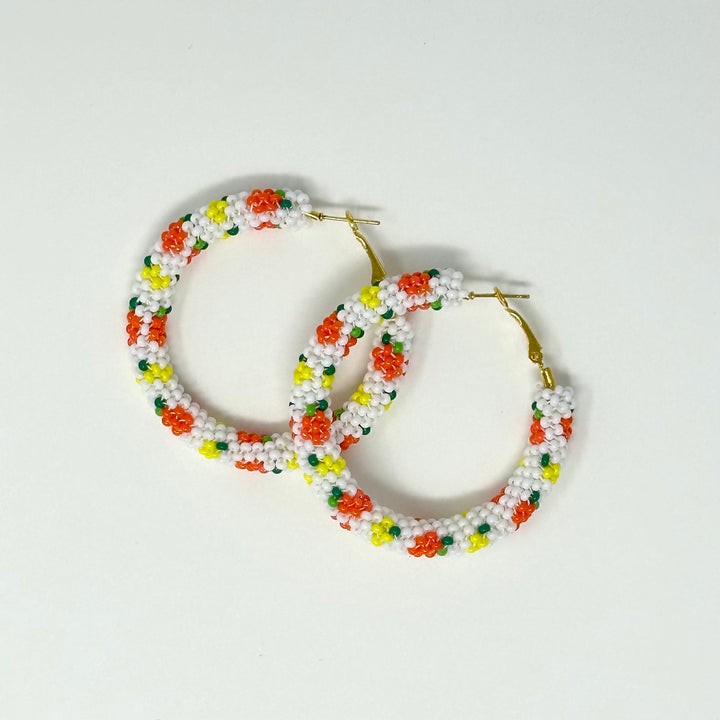 Prairie Beads Large Peyote Hoops