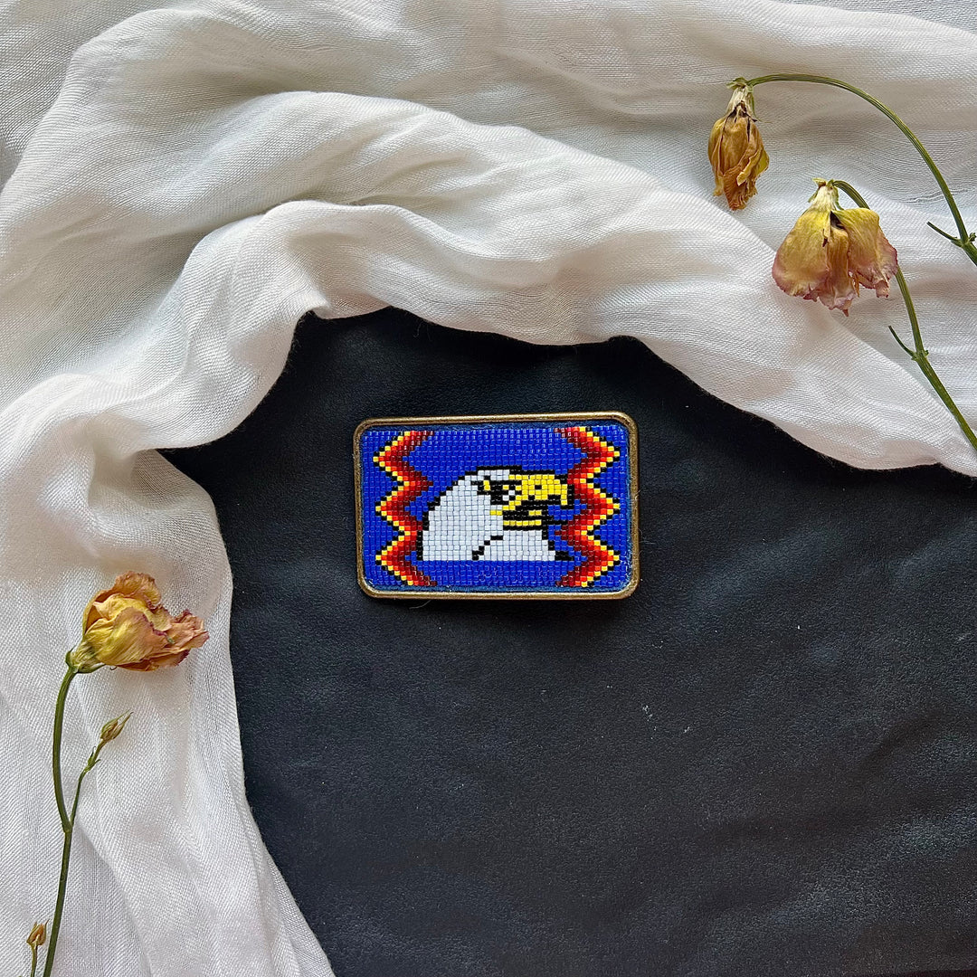 Beth Rose Designs Loomed Eagle Belt Buckle
