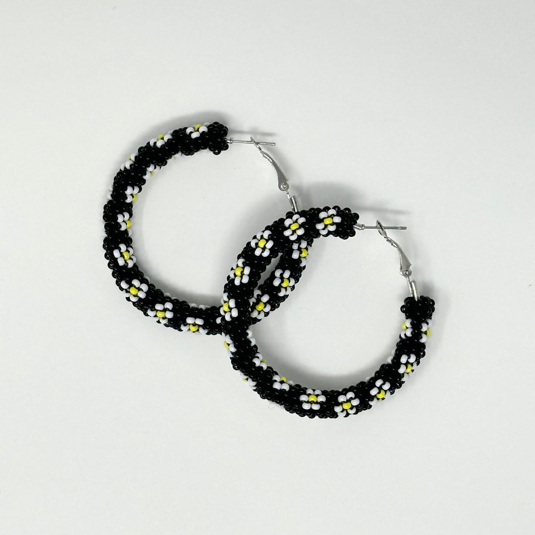 Prairie Beads Large Peyote Hoops