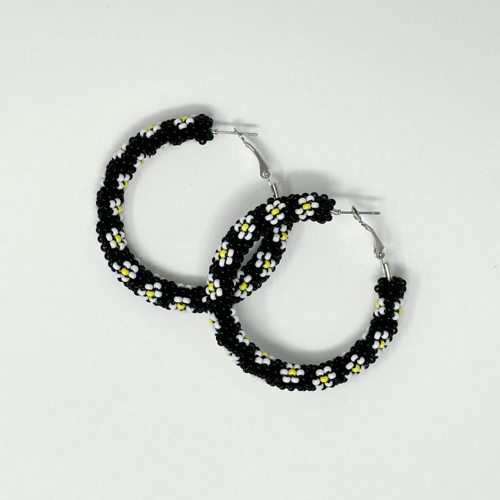 Prairie Beads Large Peyote Hoops