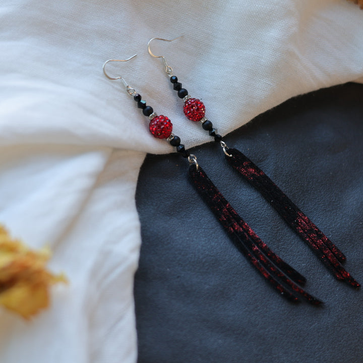 Beth Rose Designs Leather Fringe Earrings - Variety