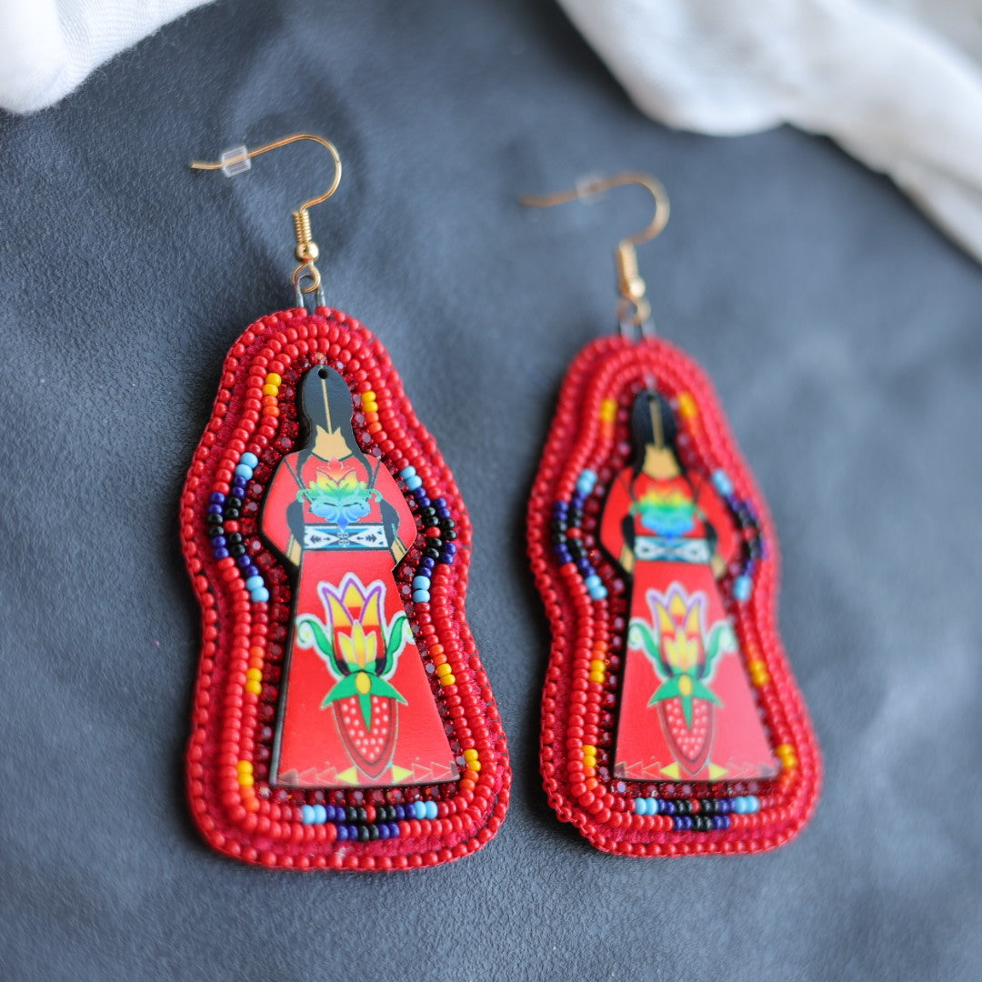 Beth Rose Designs Red Dress Earrings