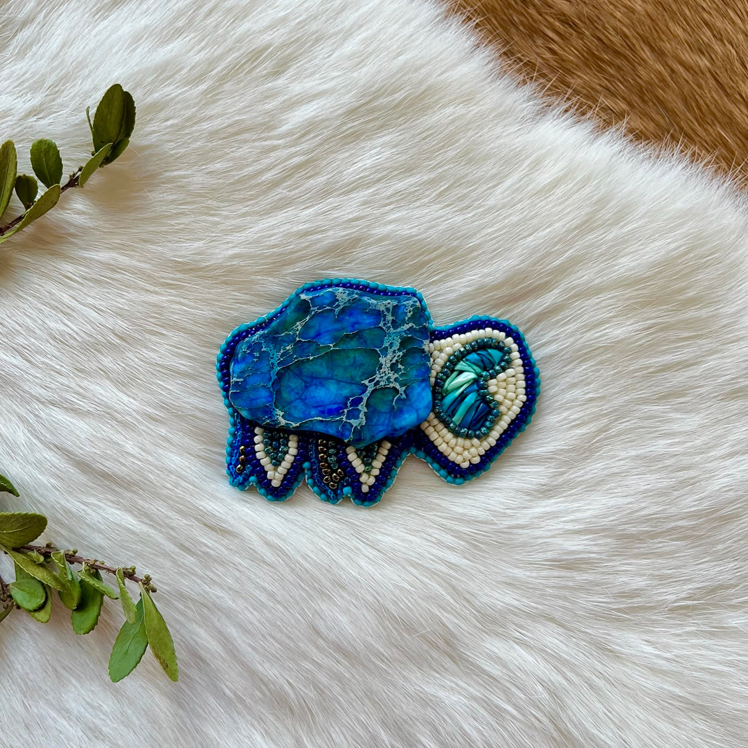Mercedes G. Stone Bison Pins