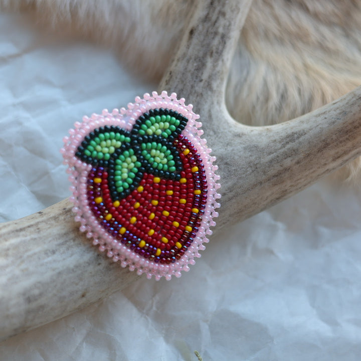 Keegan W. Beaded Strawberry Pins