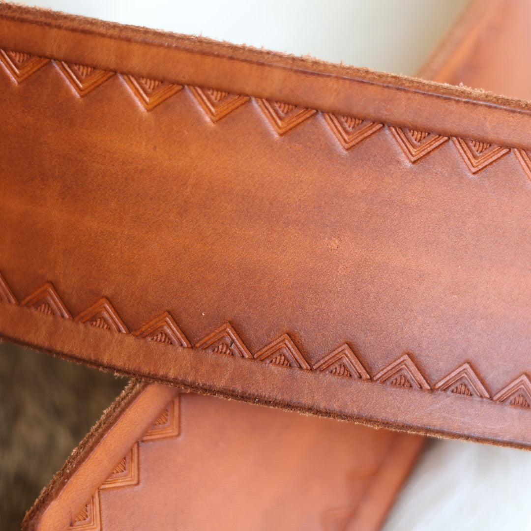 Iskotew Pahkekin Everyday 42" Caramel Leather Belt
