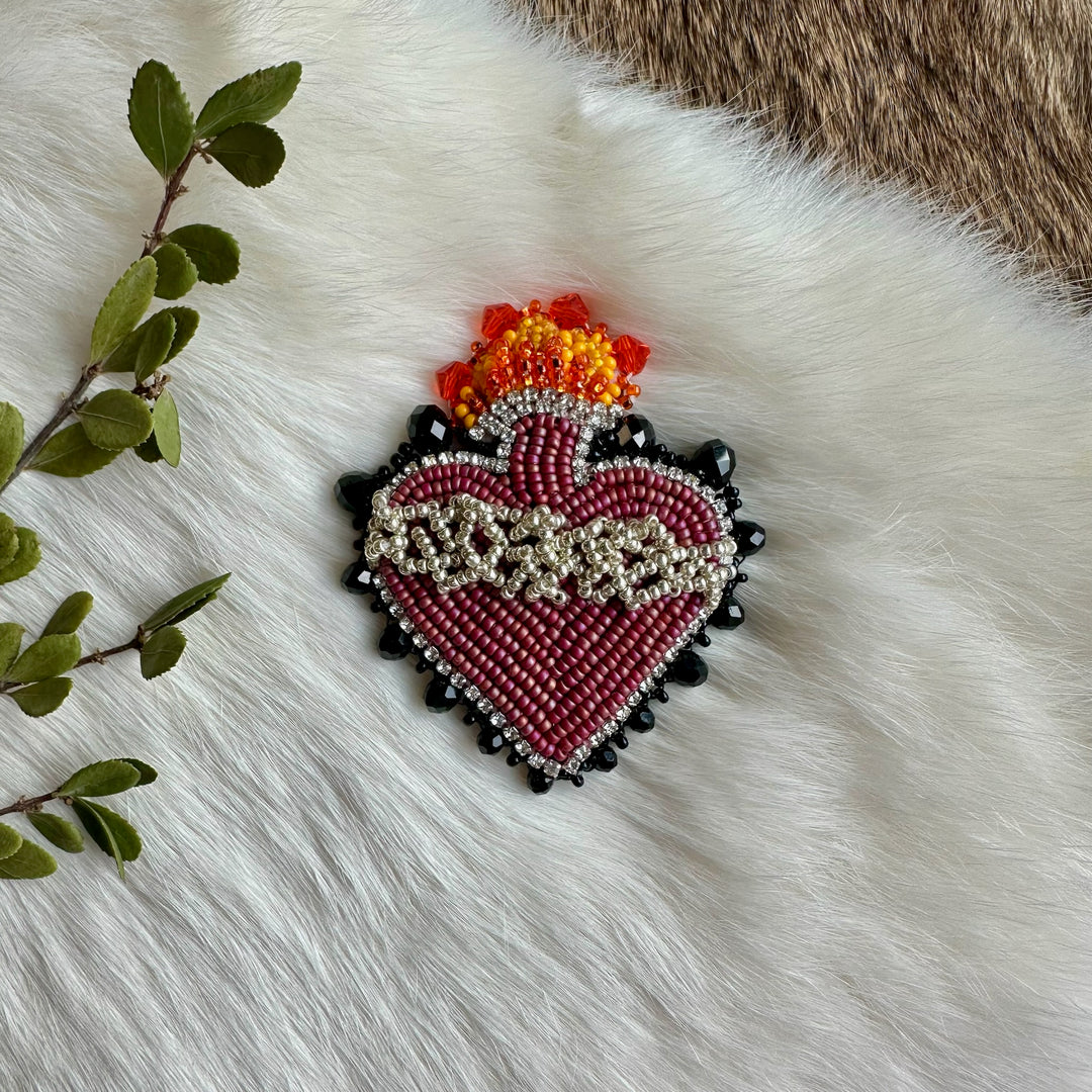 Mercedes G. Sacred Heart Pin